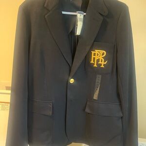 Ralph Lauren Dark Blazer with Gold Logo